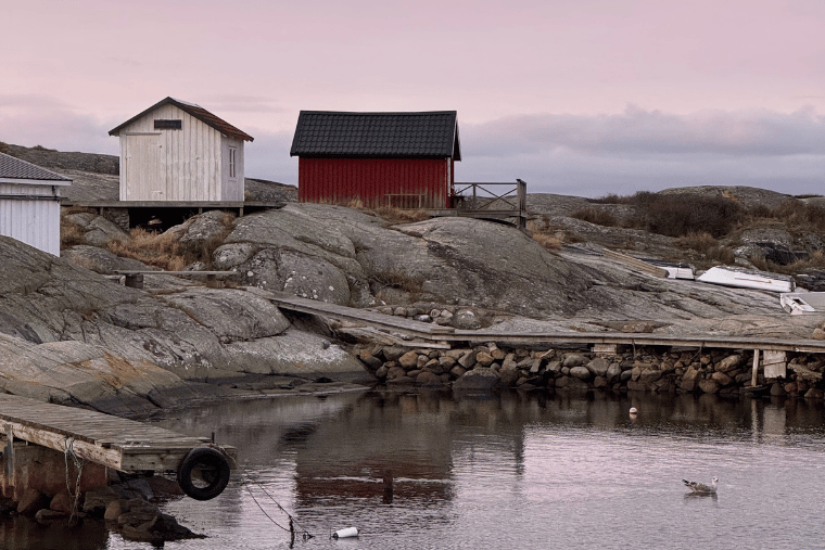 Lucka 12, sjöbodar, hav. vik, vrångö