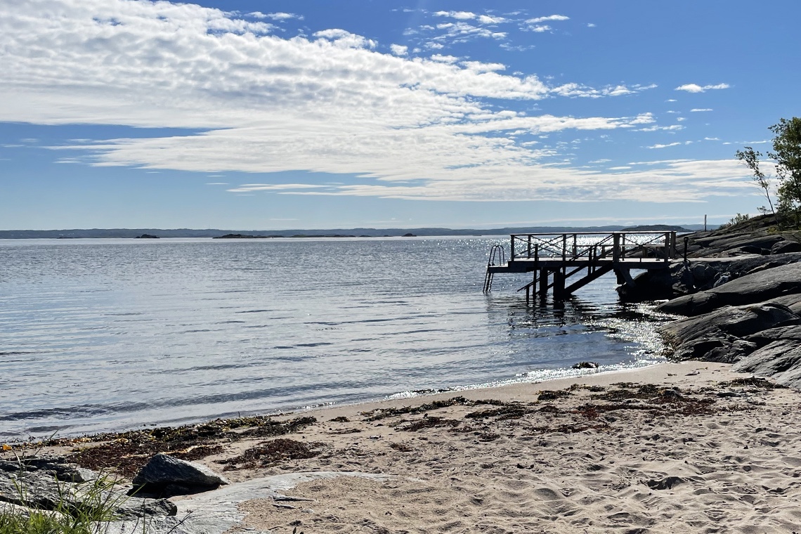 bada på Vrångö