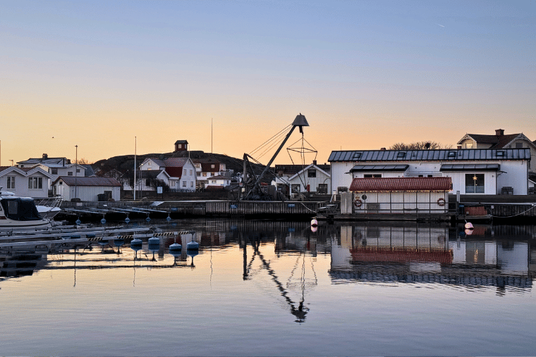 Kajkanten adventsstjärnor novembermorgon