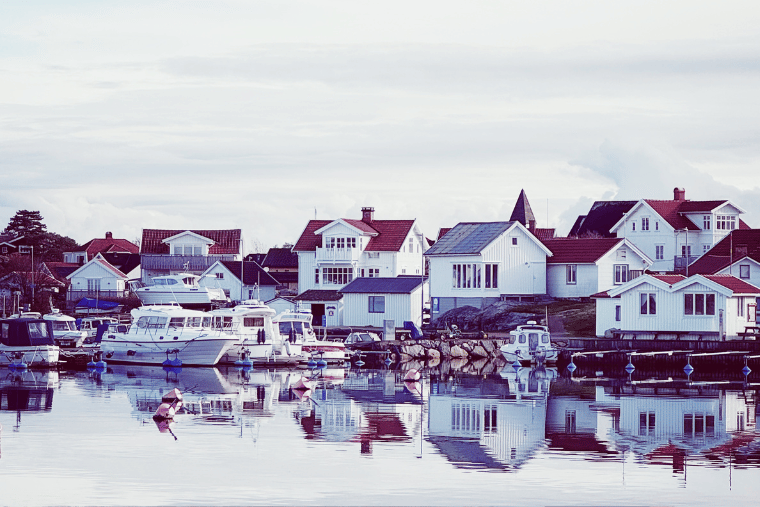 Stilla oktoberdag Vrångö hamn