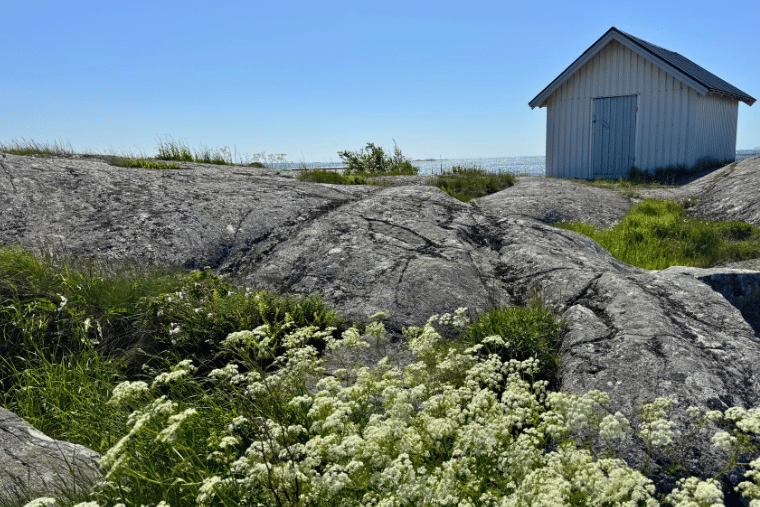 Juni, sjöbod, sommar, Vrångö
